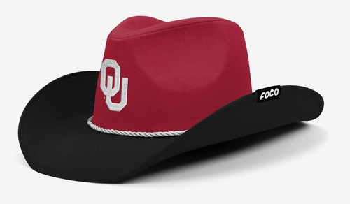 Oklahoma Sooners NCAA Two Tone Cowboy Hat Size 7 3/8