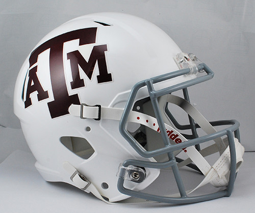 Texas A&M Alternate White SPEED Riddell Full Size Replica Football Helmet Texas A&M Alternate White SPEED Riddell Full Size Replica Football Helmet