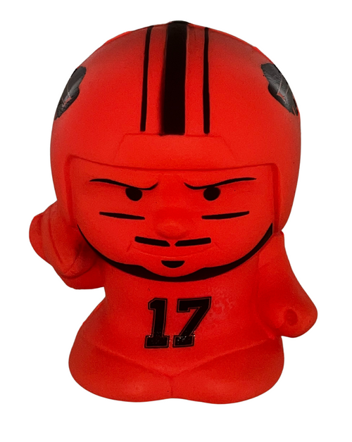 Josh Allen Buffalo Bills RARE Neon Red Series 5 - Jumbo SqueezyMate NFL Figurine Front Josh Allen Buffalo Bills RARE Neon Red Series 5 - Jumbo SqueezyMate NFL Figurine Front