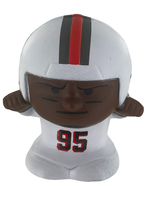 Myles Garrett Cleveland Browns RARE White Uniform Series 5 Color Rush Jersey - Jumbo SqueezyMate NFL Figurine Myles Garrett Cleveland Browns RARE White Uniform Series 5 Color Rush Jersey - Jumbo SqueezyMate NFL Figurine