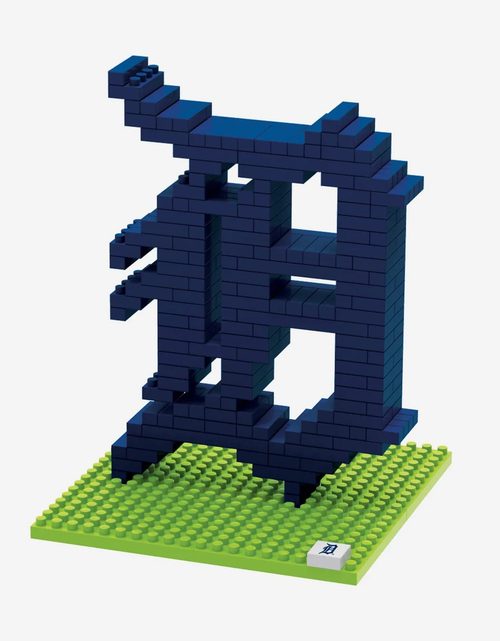 Detroit Tigers MLB Logo BRXLZ Lego Style Building Block Set