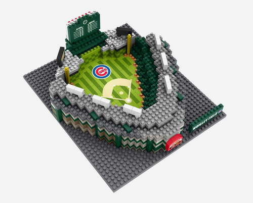 Chicago Cubs Wrigley Field Mini BRXLZ Lego Style Building Block Set