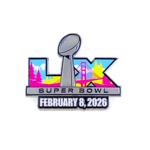 Super Bowl LX 60 Logo Commemorative Lapel Pin - San Francisco