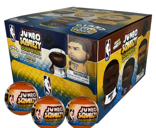 NBA Jumbo Squeezy Squeezymates Capsule Display Box - 18 Capsules - Series 5 Basketball 2026