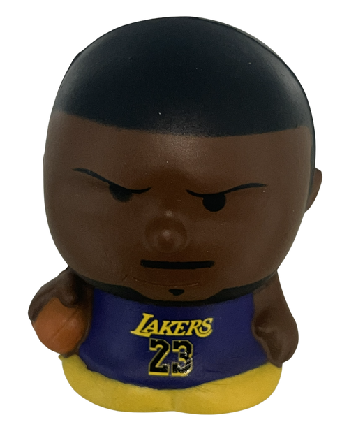 Lebron James Los Angeles Lakers Series 5 RARE Statement Uniform Jumbo SqueezyMate NBA Figurine
