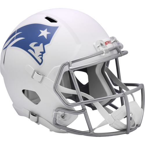 New England Patriots White 2025 Rivalries Riddell Speed Replica Full Size Football Helmet