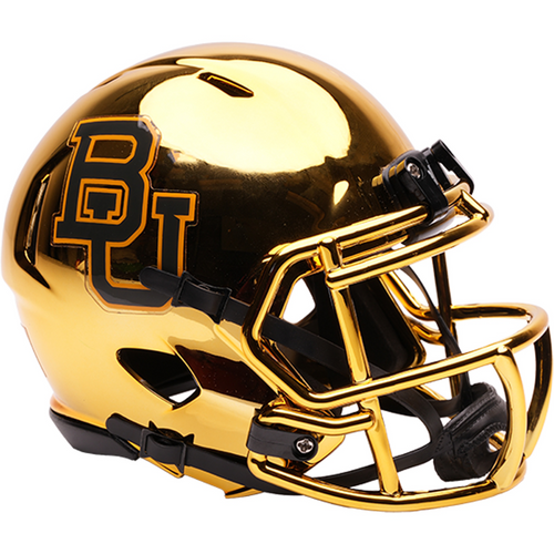 Baylor Bears Gold Chrome NCAA Revolution SPEED Mini Football Helmet