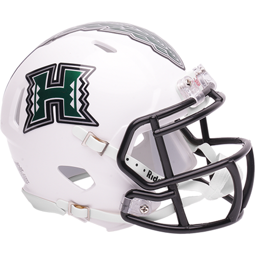 Hawaii Warriors White Collection NCAA Revolution SPEED Mini Football Helmet