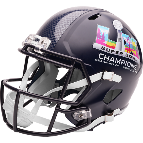 Seattle Seahawks Super Bowl 60 LX Champions Speed Replica Full Size Football Helmet