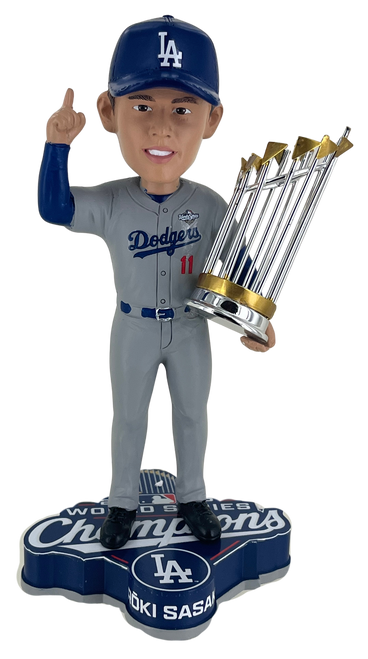 Roki Sasaki Los Angeles Dodgers 2025 World Series Champions 8" Bobblehead Bobble Head Doll