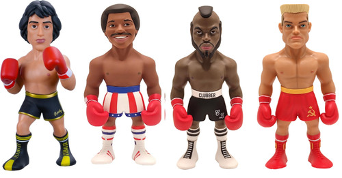 Rocky 12 cm Minix Figurine Toy Action Figures 4-Set Bundle