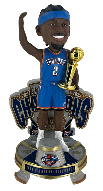 Shai Gilgeous-Alexander Oklahoma City Thunder 2025 NBA Champions Celebration Bobblehead Bobble Head Doll