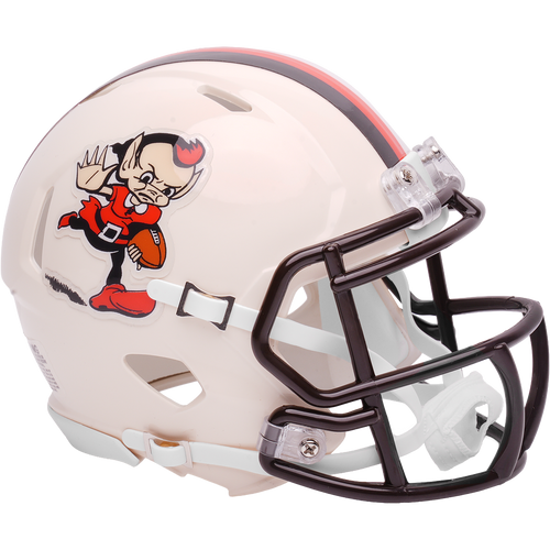 Cleveland Browns Brownie the Elf 2026 Alternate Retro NFL Riddell Mini Speed Football Helmet