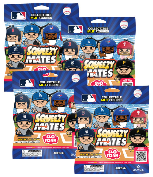 SqueezyMates MLB Gravity Feed Figurines 4 Pack 2026 SERIES 8 Baseball
