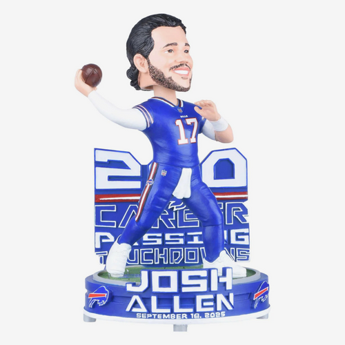 Josh Allen Buffalo Bills 200 Career Touchdowns 8.5" Bobblehead Bobble Head Doll