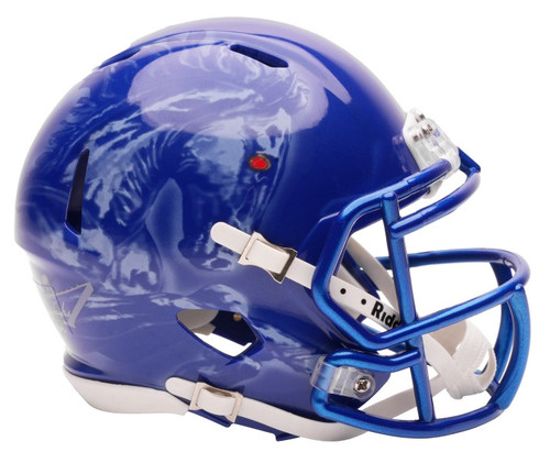 Boise State Broncos Airbrushed Bronco 208 Revolution SPEED Mini Football Helmet