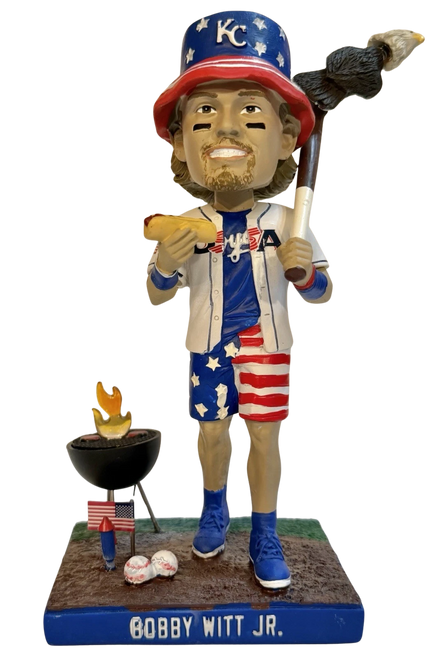 Bobby Witt Jr. Kansas City Royals SGA 7/4/26 4th of July Limited Edition Player Bobblehead Bobble Head Doll Image