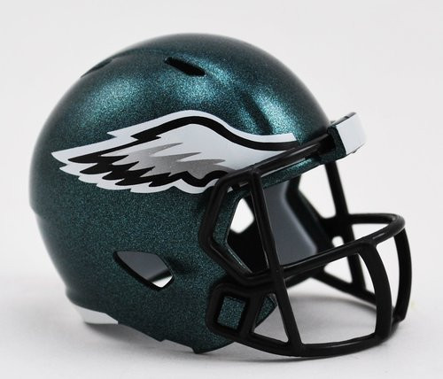 Philadelphia Eagles NFL Revolution Mini Pocket Pro Size Football Helmet