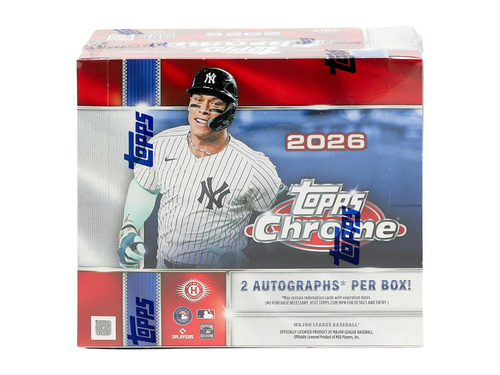 2026 Topps Chrome Baseball Jumbo Hobby Box MLB BASEBALL - Brand New Factory Sealed