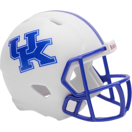 Kentucky Wildcats White NCAA Revolution Mini Pocket Pro Size Football Helmet