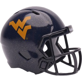West Virginia Mountaineers 2026 Glossy NCAA Revolution Mini Pocket Pro Size Football Helmet