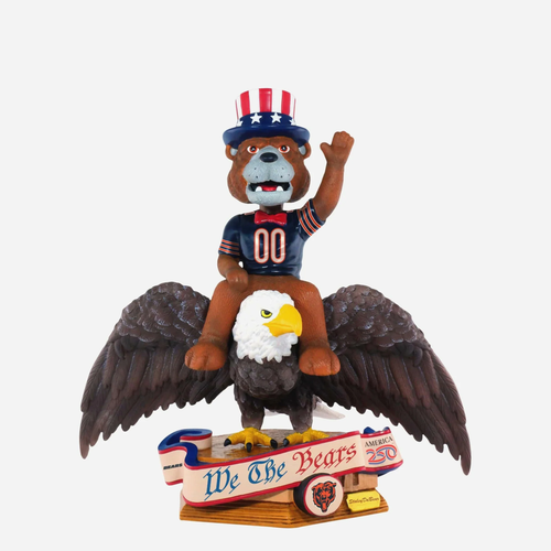 Staley Da Bear Chicago Bears America's 250th Anniversary Bald Eagle Mascot 8" Bobblehead Bobble Head Doll
