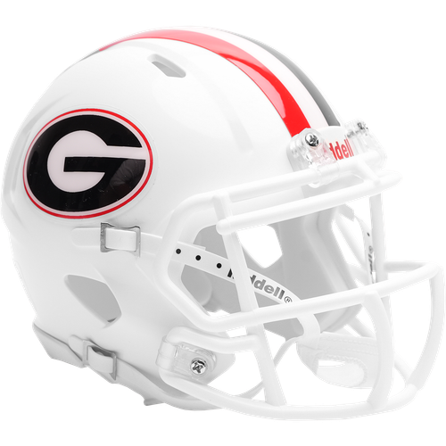 Georgia Bulldogs White Revolution SPEED Mini Football Helmet