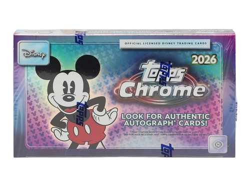 2026 Topps Disney Chrome Hobby Box - Brand New Factory Sealed