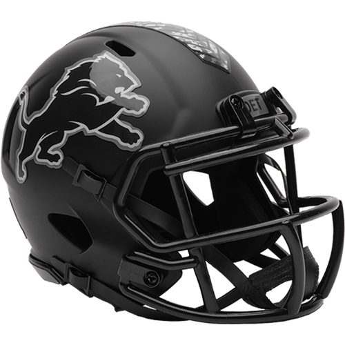 Detroit Lions NFL Salute to Service Version 5 Black Riddell Mini Speed Football Helmet