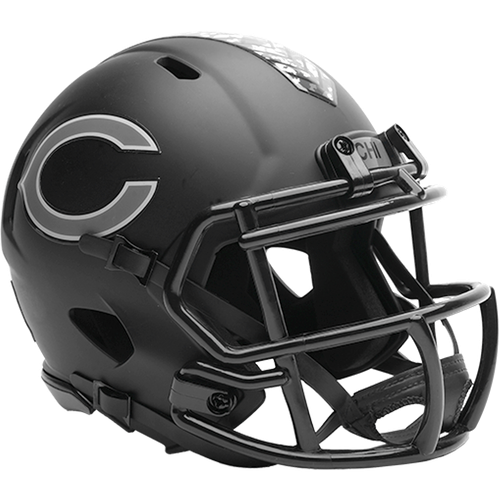Chicago Bears NFL Salute to Service Version 5 Black Riddell Mini Speed Football Helmet