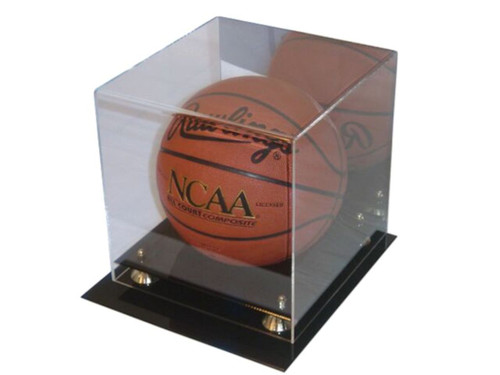 Deluxe UV Protected Full Size Basketball Display Case Holder with Mirror Back