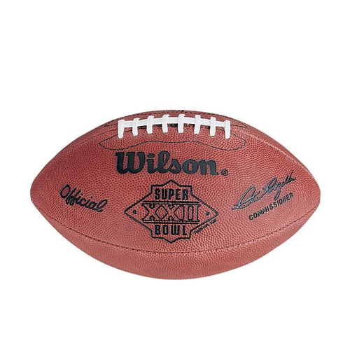 Super Bowl XXI (Twenty-One 21) Giants vs. Broncos Official Leather  Authentic Game Football by Wilson