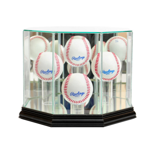 Deluxe Real Glass 4 Baseball Display Case