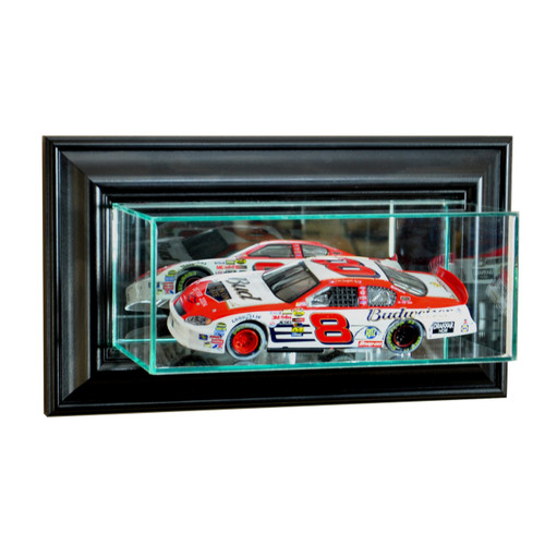 Deluxe Real Glass Wall Mounted Single 1/24th NASCAR Display Case
