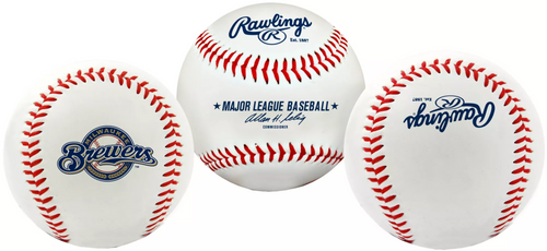 Milwaukee Brewers Rawlings "The Original" Team Logo Baseball