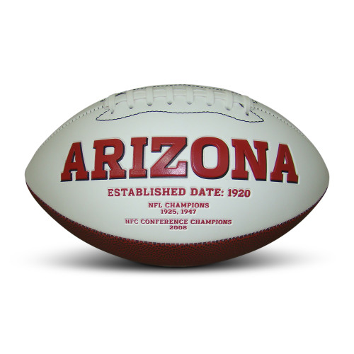 Arizona Cardinals Embroidered Signature Series Autograph Football with Team History