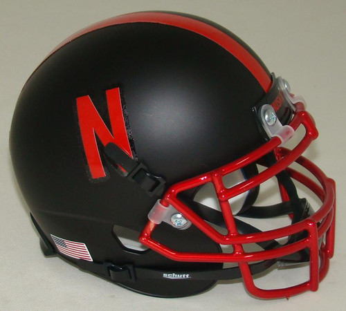 Nebraska Cornhuskers Alternate Chrome Alt 4 Schutt Mini Authentic Football Helmet