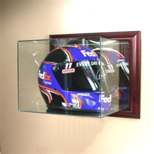 Deluxe Real Glass Wall Mounted Specially Oversized Racing Helmet Display Case