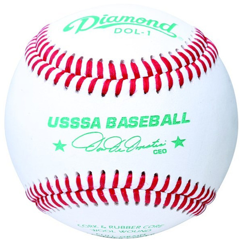 Diamond USSSA DOL-1 Leather Baseballs (Dozen)