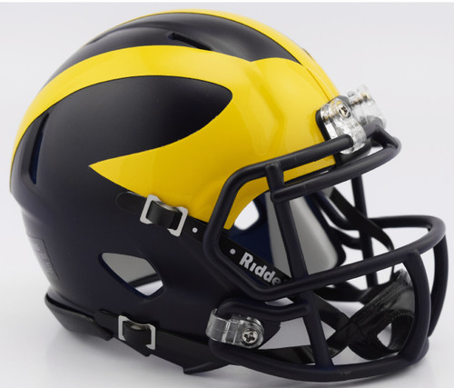 Michigan Wolverines NCAA Riddell Speed Mini Football Helmet