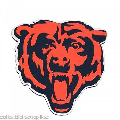 Chicago Bears 3D Fan Foam Logo Sign - Bear Head