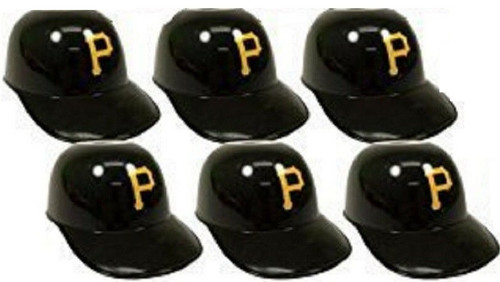 Pittsburgh Pirates MLB 8oz Snack Size / Ice Cream Mini Baseball Helmets - Quantity 6