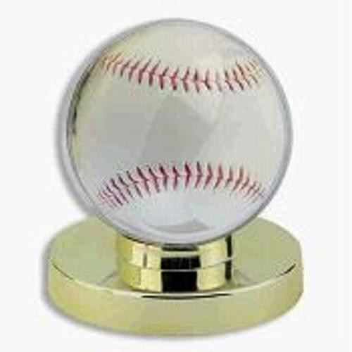 6 DELUXE GOLD BASE BASEBALL DISPLAY CASES