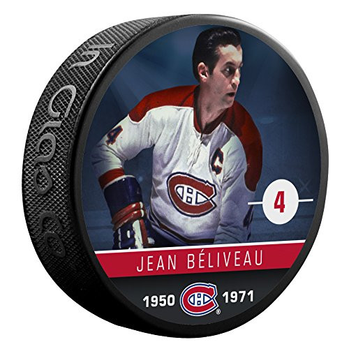 Jean Beliveau (Montreal Canadiens) The Alumni Product Line Souvenir Hockey Puck