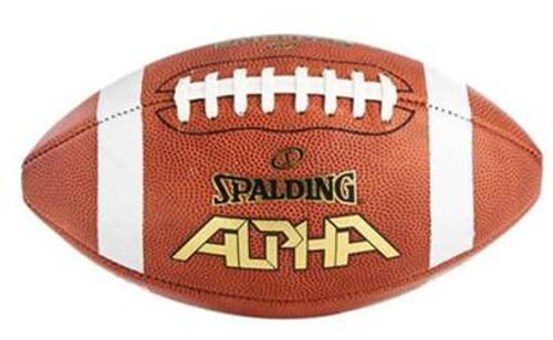 Spalding Alpha Official Full Size Leather High School Football