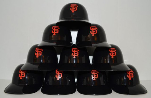San Francisco Giants MLB 8oz Snack Size / Ice Cream Mini Baseball Helmets - Quantity 10