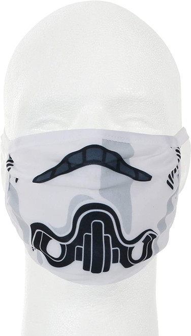 Storm Trooper Star Wars Adult Size Gathered Fabric Face Cover Guard Mask Facemask