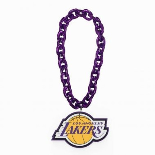 Los Angeles Lakers NBA Fan Chain 10 Inch 3D Foam Purple Necklace