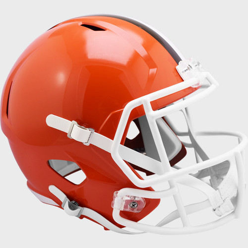 Cleveland Browns CUSTOM 2-Tone Brown/Orange Dog Head Hydro-Dipped Mini FB  Helmet