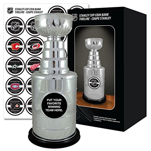 Authentic NHL Stanley Cup Chrome 14" Coin Bank